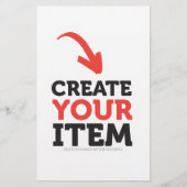 CREËER-UW-EIGEN DIY Aangepast om uw ontwerp te upl Briefpapier (Voorkant)