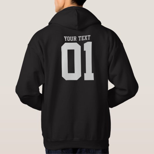 CREËER-UW-EIGEN DIY Aangepast om uw ontwerp te upl Hoodie (Achterkant)
