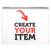 CREËER-UW-EIGEN DIY Aangepast om uw ontwerp te upl Kalender (Hoes)