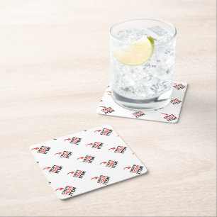 CREËER-UW-EIGEN DIY Aangepast om uw ontwerp te upl Kartonnen Onderzetters