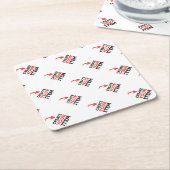 CREËER-UW-EIGEN DIY Aangepast om uw ontwerp te upl Kartonnen Onderzetters (Schuin)