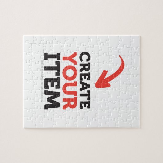 CREËER-UW-EIGEN DIY Aangepast om uw ontwerp te upl Legpuzzel (Horizontaal)