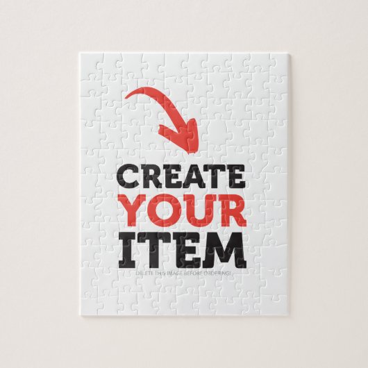 CREËER-UW-EIGEN DIY Aangepast om uw ontwerp te upl Legpuzzel (Verticaal)