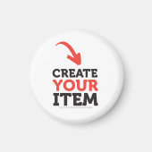 CREËER-UW-EIGEN DIY Aangepast om uw ontwerp te upl Magneet (Voorkant)