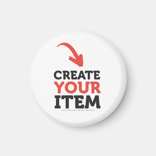 CREËER-UW-EIGEN DIY Aangepast om uw ontwerp te upl Magneet (Voorkant)