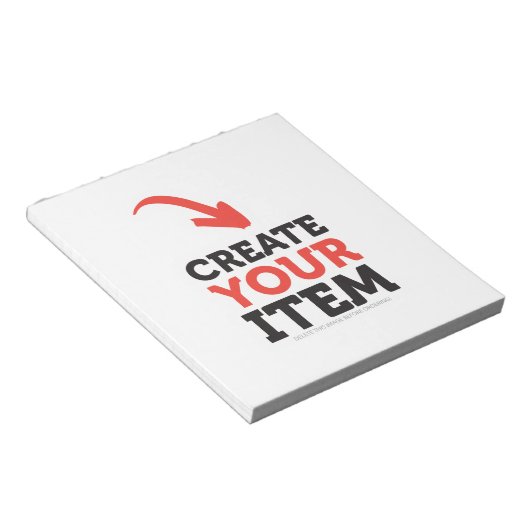 CREËER-UW-EIGEN DIY Aangepast om uw ontwerp te upl Notitieblok (Schuin)