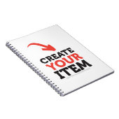 CREËER-UW-EIGEN DIY Aangepast om uw ontwerp te upl Notitieboek (Rechterzijde)