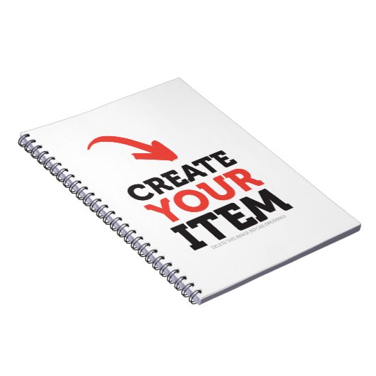 CREËER-UW-EIGEN DIY Aangepast om uw ontwerp te upl Notitieboek (Rechterzijde)