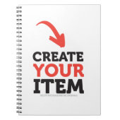 CREËER-UW-EIGEN DIY Aangepast om uw ontwerp te upl Notitieboek (Voorkant)