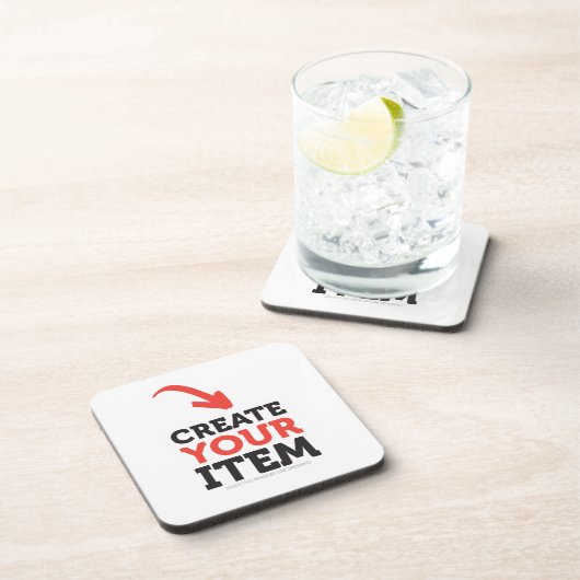 CREËER-UW-EIGEN DIY Aangepast om uw ontwerp te upl Onderzetter (Rechterzijde)