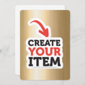 CREËER-UW-EIGEN DIY Aangepast om uw ontwerp te upl Programmakaart (Voorkant / Achterkant)