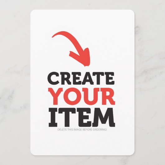 CREËER-UW-EIGEN DIY Aangepast om uw ontwerp te upl Programmakaart (Achterkant)