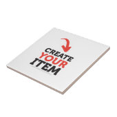CREËER-UW-EIGEN DIY Aangepast om uw ontwerp te upl Tegeltje (Zijkant)