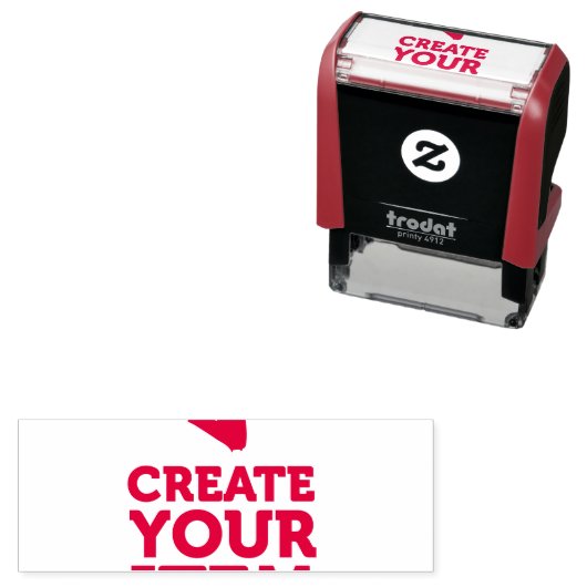 CREËER-UW-EIGEN DIY Aangepast om uw ontwerp te upl Zelfinktende Stempel (In situ)