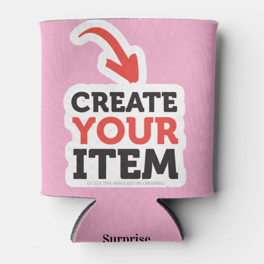 CREËER-UW-EIGEN DIY Aangepaste ontwerpbachelorette Blikjeskoeler (Voorkant)