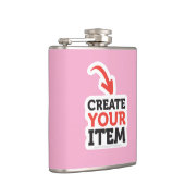 CREËER-UW-EIGEN DIY Aangepaste ontwerpbachelorette Heupfles (Rechts)