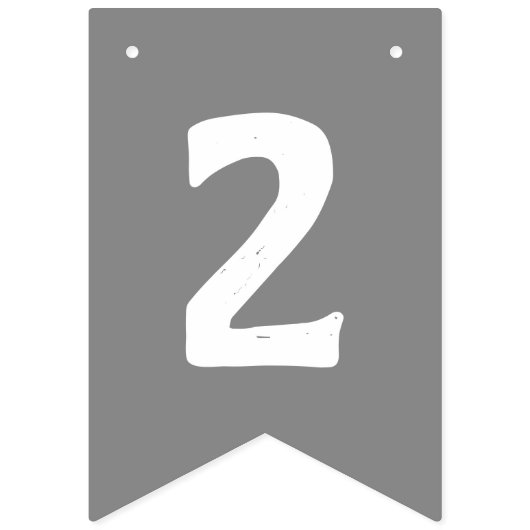 CREËER-UW-EIGEN DIY Aangepaste TEKST zwart grijs Vlaggetjes (Tweede vlag)