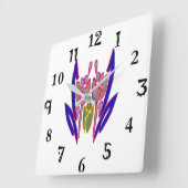 Creëer Uw eigen DIY Floral Aangepaste persoonlijke Vierkante Klok (Hoek)