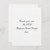 Creëer Uw Eigen Document van het Linnen van de RSVP Kaartje (Voorkant / Achterkant)