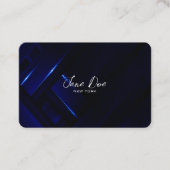 Creëer uw eigen donkerblauwe weefsel visitekaartje (Voorkant)