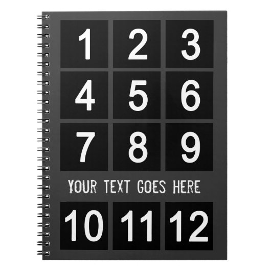 Creëer Uw eigen donkere instanttekst Notitieboek (Voorkant)