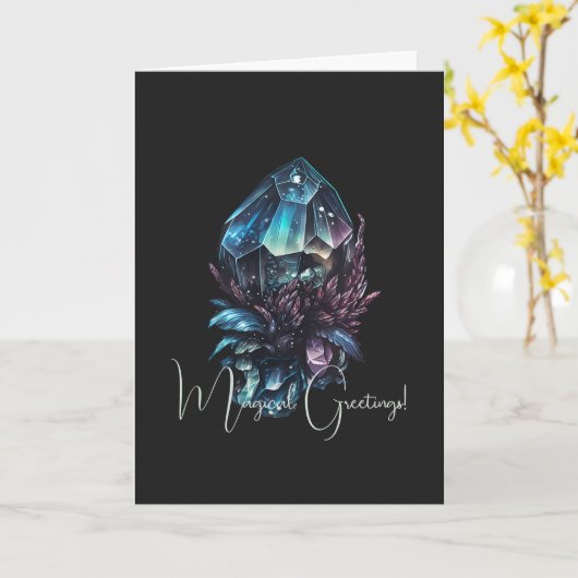 Creëer Uw eigen donkere kristallen Kaart (Gele Bloem)