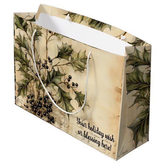 Creëer uw eigen  donkere winterbessen groot cadeauzakje (Achterkant Gekanteld)