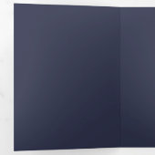 Creëer Uw eigen donkergrijs blauw Aangepaste Progr Drieluik Programma (Binnenzijde eerst)