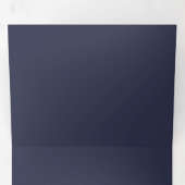 Creëer Uw eigen donkergrijs blauw Aangepaste Progr Drieluik Programma (Binnenzijde eerst)