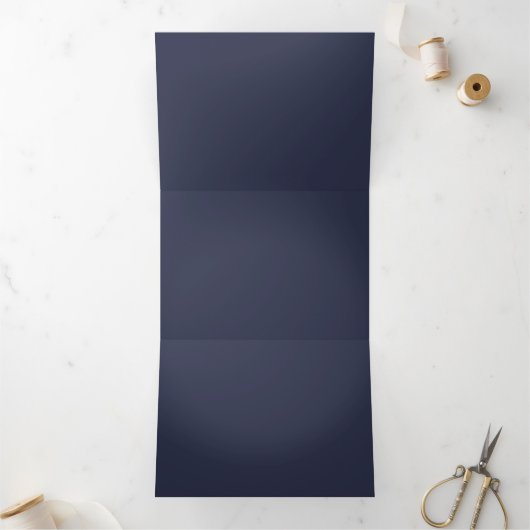 Creëer Uw eigen donkergrijs blauw Aangepaste Progr Drieluik Programma (Binnen)