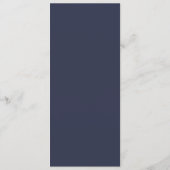 Creëer Uw eigen donkergrijs blauw Aangepaste Progr Programmakaart (Achterkant)