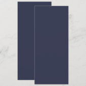 Creëer Uw eigen donkergrijs blauw Aangepaste Progr Programmakaart (Voorkant / Achterkant)