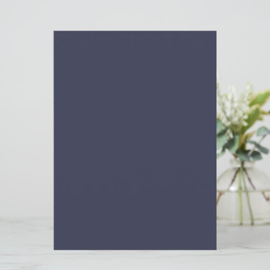 Creëer Uw eigen donkergrijs blauw Aangepaste Progr Programmakaart (Staand voorkant)