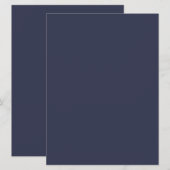 Creëer Uw eigen donkergrijs blauw Aangepaste Progr Programmakaart (Voorkant / Achterkant)
