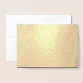 Creëer Uw eigen donkergrijze Custom Design Folie Kaarten (Voorkant met envelop)