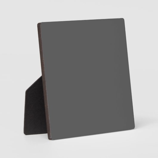 Creëer Uw eigen donkergrijze Custom Design Fotoplaat (Voorkant)