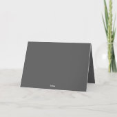 Creëer Uw eigen donkergrijze Custom Design Kaart (Achterkant)