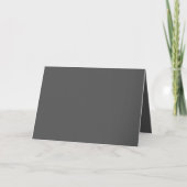Creëer Uw eigen donkergrijze Custom Design Kaart (Voorkant)