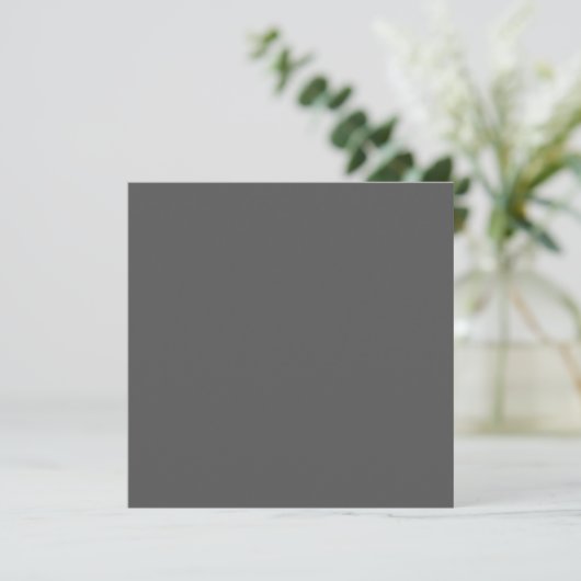 Creëer Uw eigen donkergrijze Custom Design Kaart (Staand voorkant)