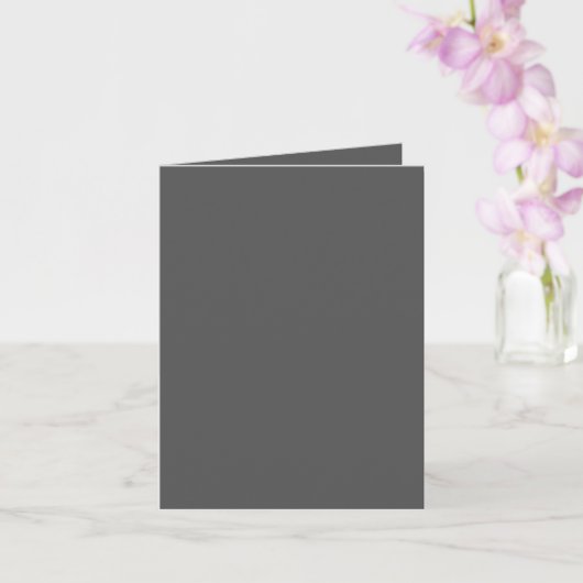Creëer Uw eigen donkergrijze Custom Design Kaart (Orchidee)