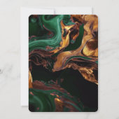 Creëer uw eigen donkergroene gouden marmer kaart (Achterkant)