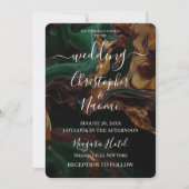 Creëer uw eigen donkergroene gouden marmer kaart (Voorkant)