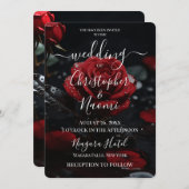 Creëer uw eigen donkerrode roos close-up kaart (Voorkant / Achterkant)