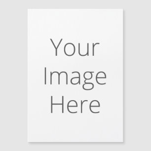 Creëer Uw Eigen Douane 5"x7"Dunne Magnetische Kaar