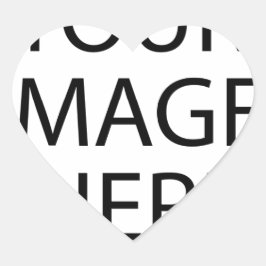 Creëer uw eigen DOUANEPRODUCT UW AFBEELDING HIER Hart Sticker