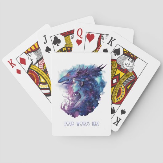 Creëer Uw eigen drakengodin Pokerkaarten (Achterkant)
