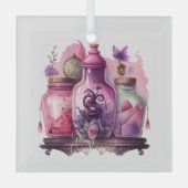 Creëer Uw eigen drankflessen Glas Ornament (Voorkant)