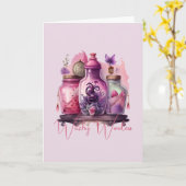 Creëer Uw eigen drankflessen Kaart (Gele Bloem)