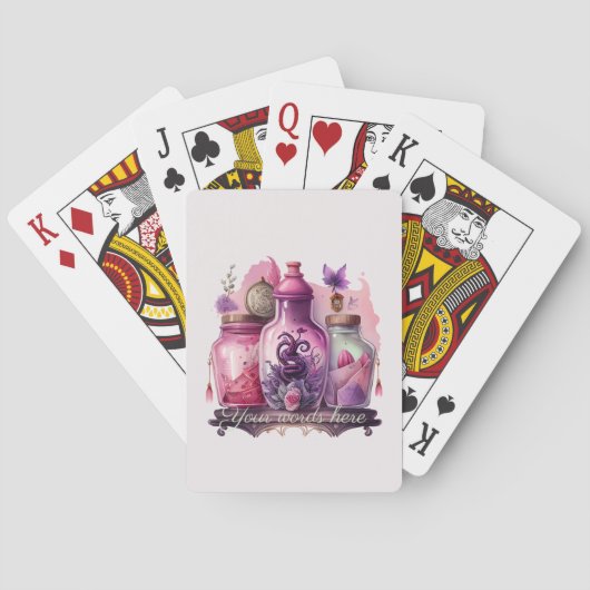 Creëer Uw eigen drankflessen Pokerkaarten (Achterkant)