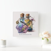 Creëer Uw eigen drankflessen Vierkante Klok (Huis)